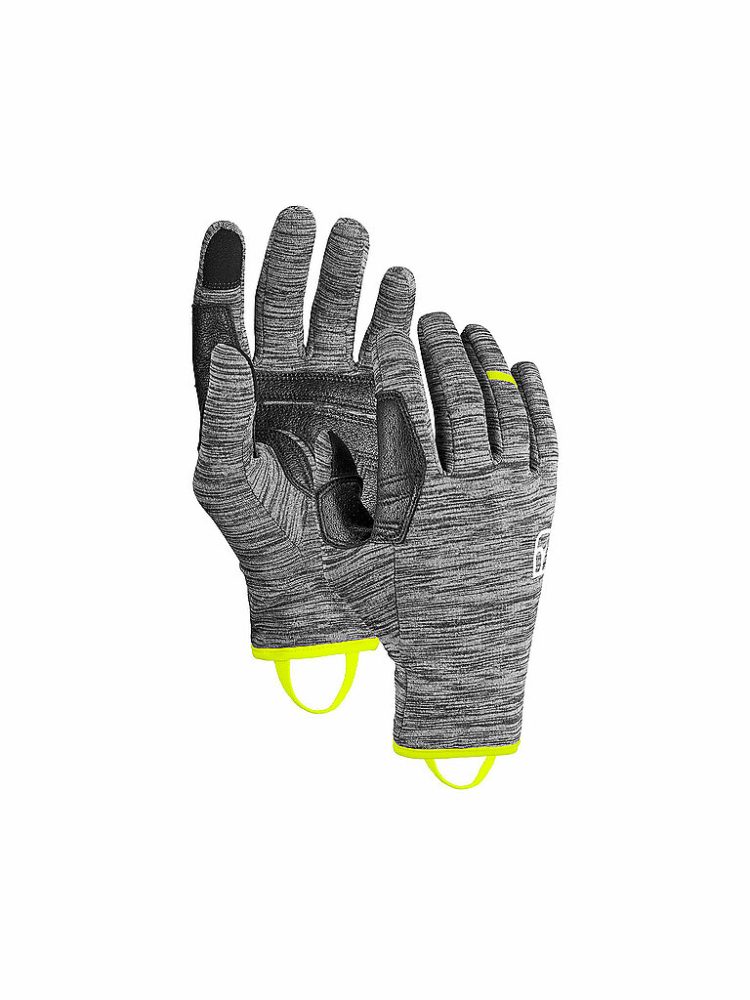 ORTOVOX Herren Fleecehandschuhe Fleece Light grau | S