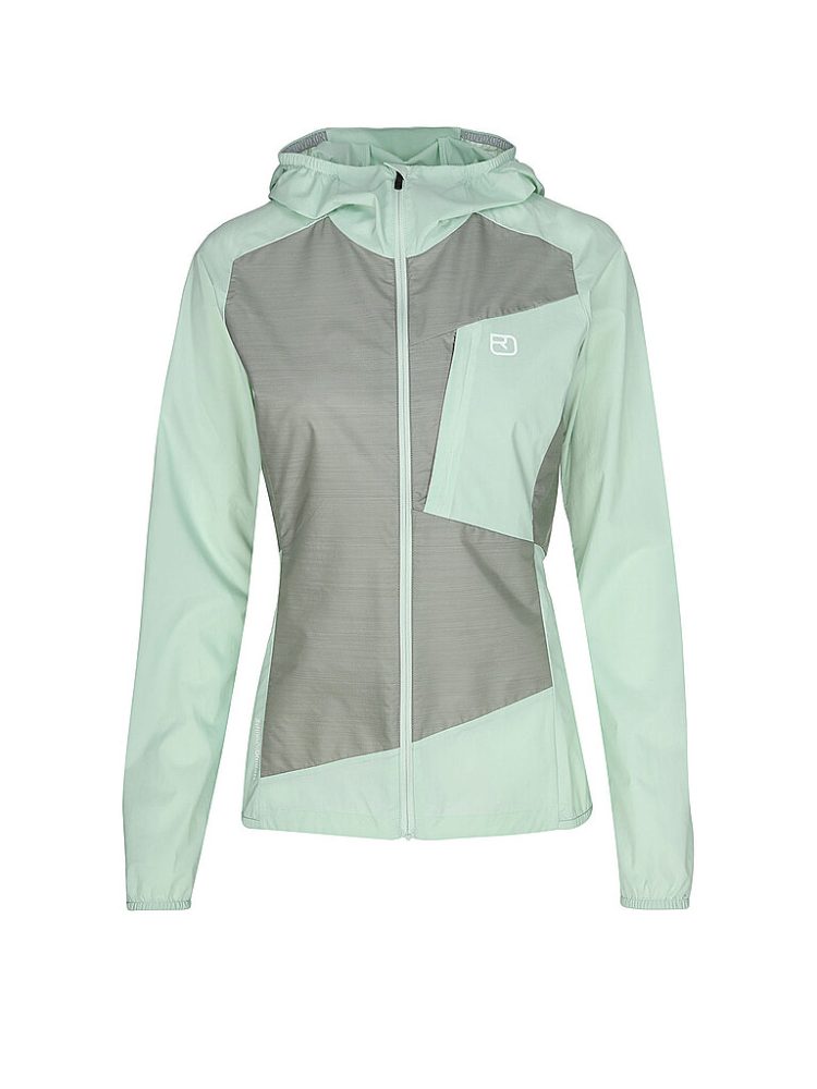 ORTOVOX Damen Windjacke Trace Hoodie hellgrün | XS
