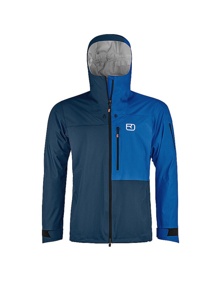 ORTOVOX Herren Tourenjacke Ortler 3L Hoodie dunkelblau | S