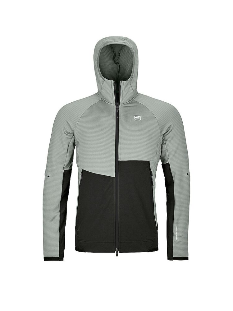 ORTOVOX Herren Fleecejacke RIB Hoodie hellgrün | L