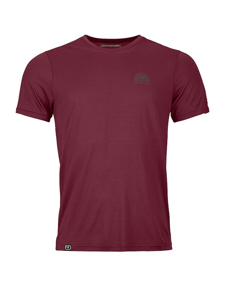 ORTOVOX Herren Funktionsshirt 120 COOL TEC MTN STRIPE dunkelrot | L