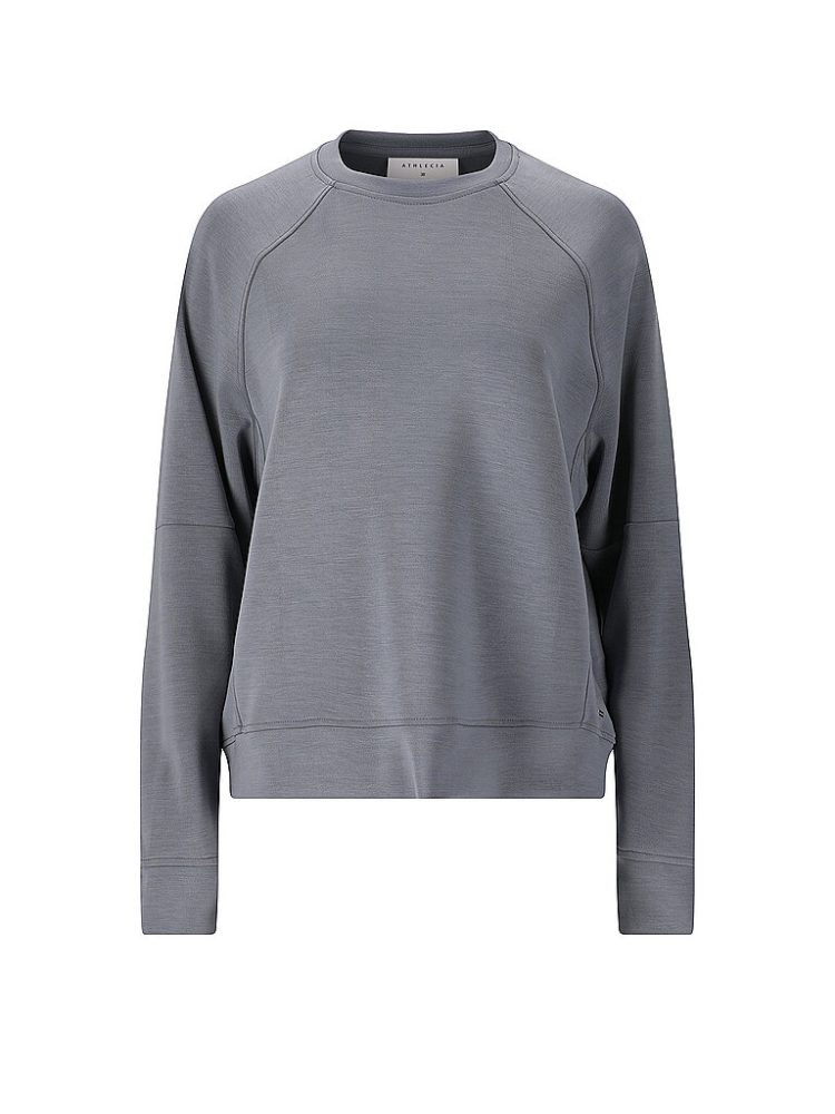ATHLECIA Damen Fitnesssweater Jacey Crew Neck grau | 36