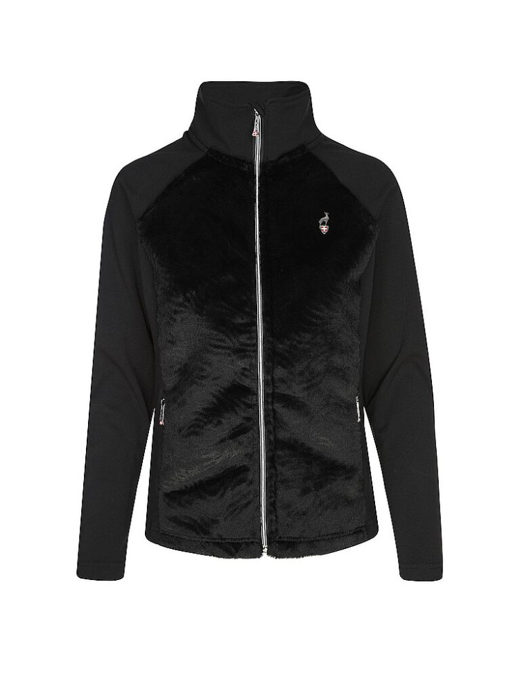 AULP Damen Fleecejacke Rafia schwarz | M