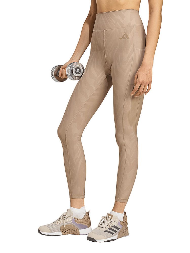 ADIDAS Damen Fitnesstight Optime camel | M