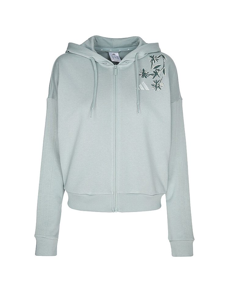 ADIDAS Damen Kapuzenjacke 3S FT FZ HD mint | S