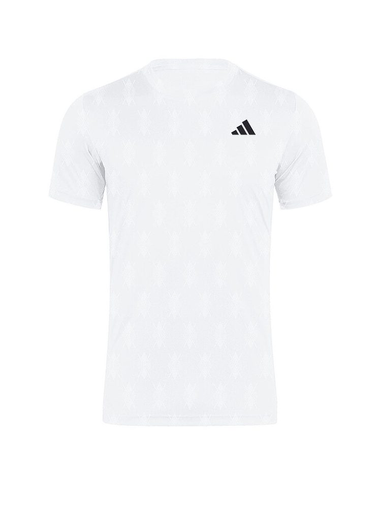 ADIDAS Herren Tennisshirt Club Graphic weiss | S