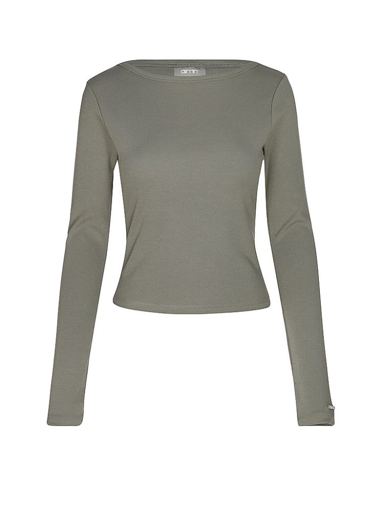 AIM'N Damen Shirt Ribbed olive | S