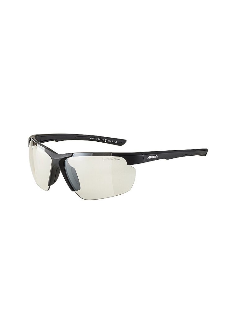 Alpina - Sonnenbrille, DEFEY HR black matt, One Size