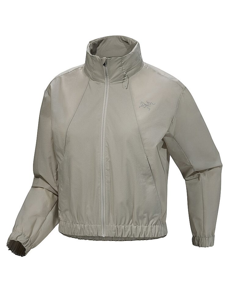 ARCTERYX Damen Windbreaker Naya Cropped Stow Hoodie grau | XS