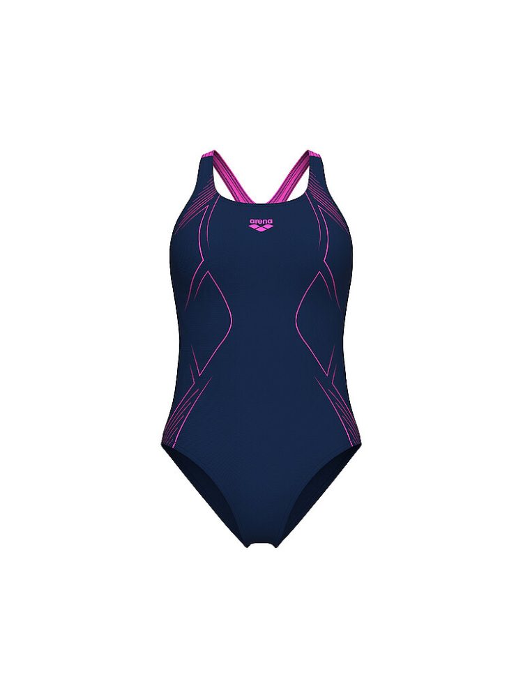 ARENA Damen Badeanzug Graphic Pro dunkelblau | 36