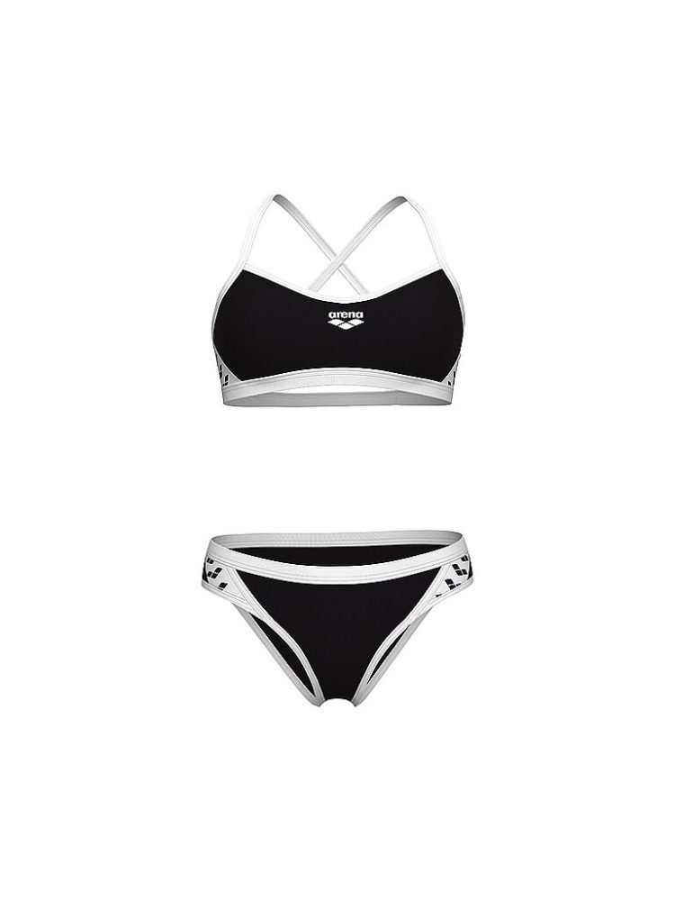 Arena Arena Icons Bikini Cross Back Solid Bikini Damen, schwarz, Grösse: D 34