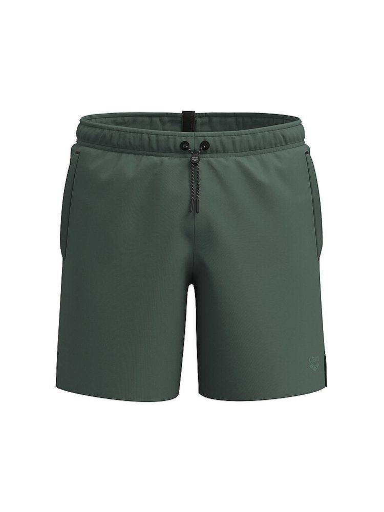 Arena M Arena Evo Beach Boxer Solid Beach Short Herren, grün, Grösse: S