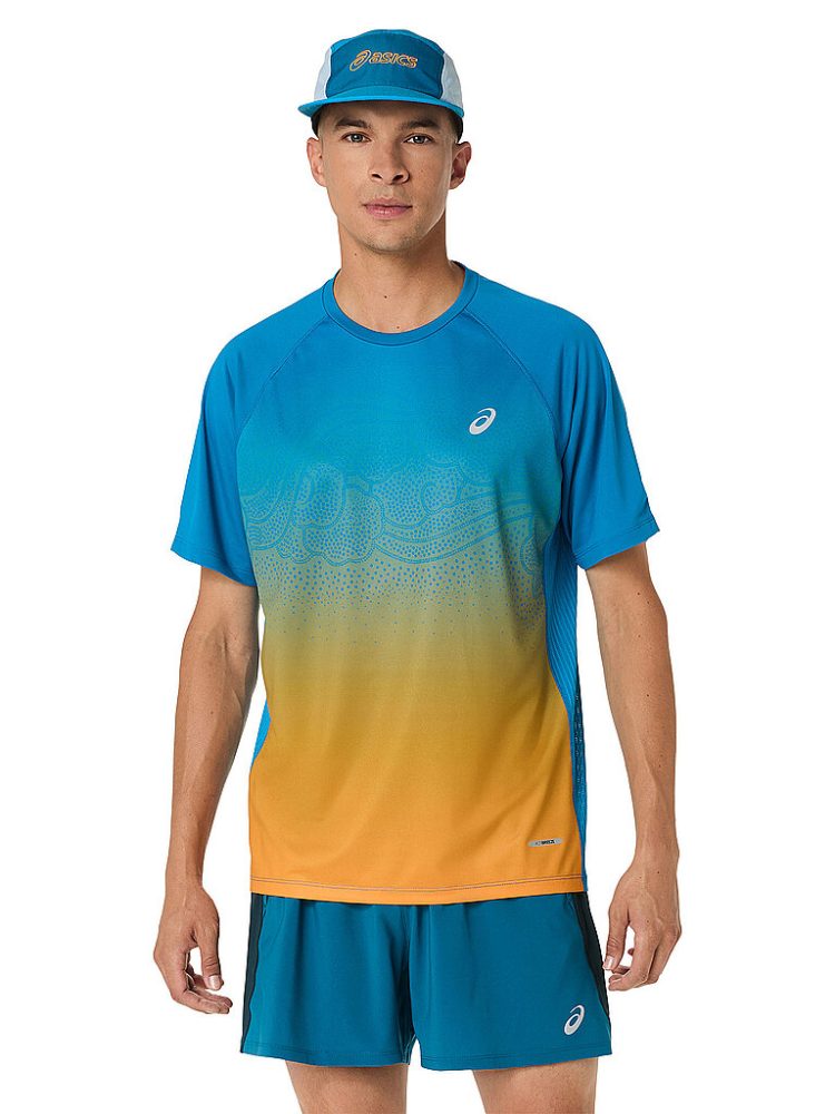 ASICS Herren Laufshirt Road Fade orange | L