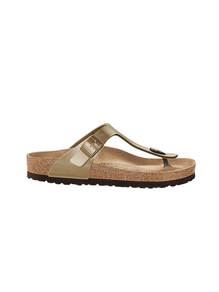 Birkenstock - Gizeh BS - Synthetik sandale, für Damen, Gold, Größe 36
