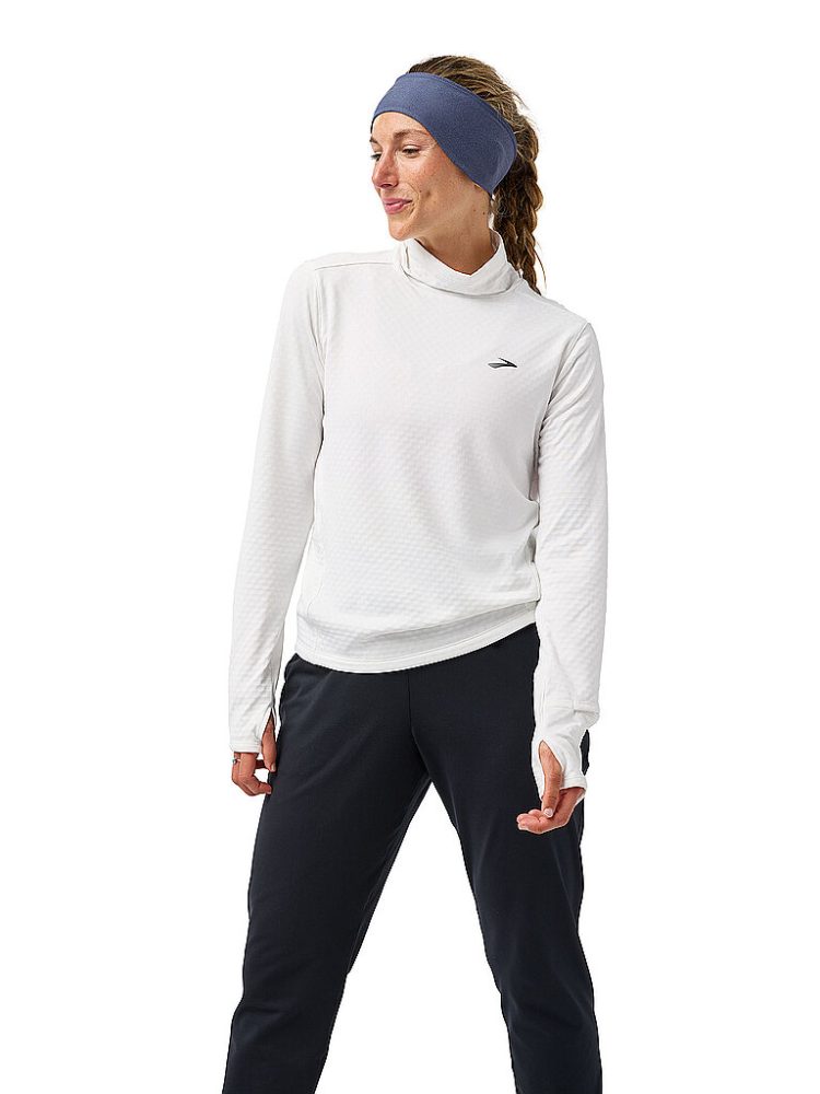 BROOKS Damen Laufshirt Notch Thermal 3.0 weiss | M