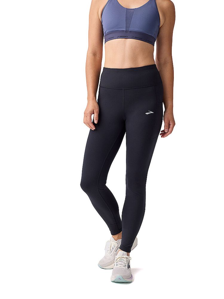 BROOKS Damen Lauftight Momentum Thermal 2.0 schwarz | S
