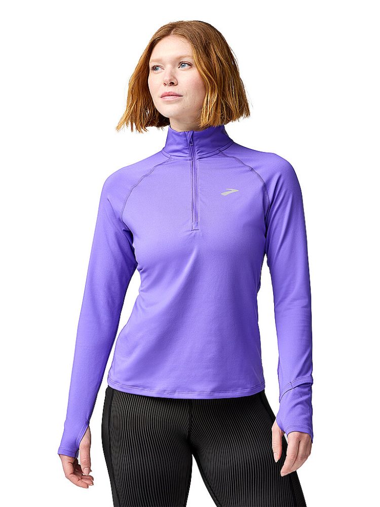 BROOKS Damen Lauf Zipshirt Dash 3.0  lila | XS