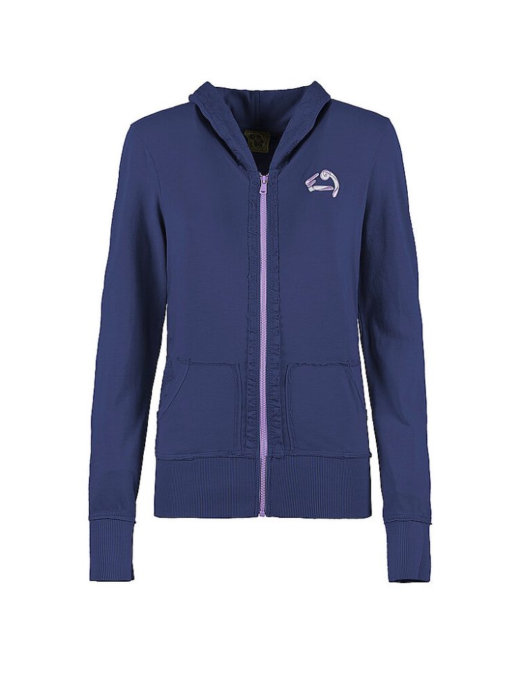 E9 Damen Kletterjacke Hoodie Frida  blau | M