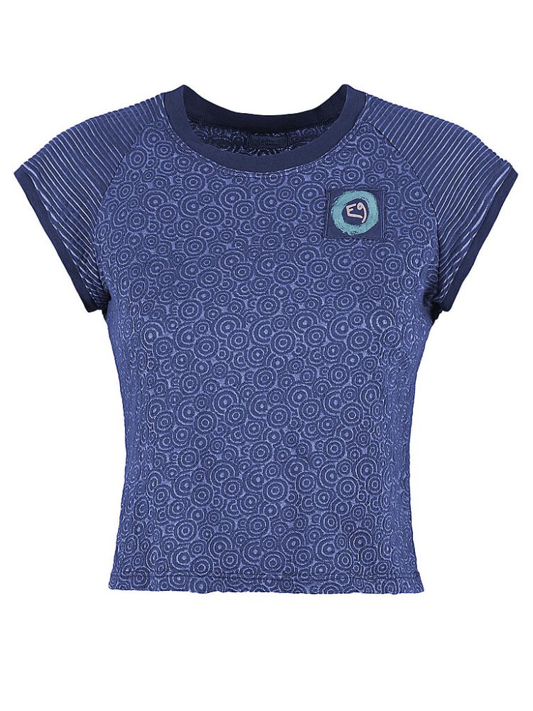 E9 Damen Klettershirt Audrey Crop lila | L