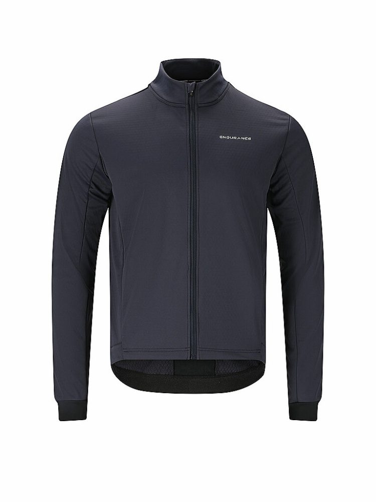 ENDURANCE Herren Winter Radjacke Titan Windblock Thermal dunkelblau | L
