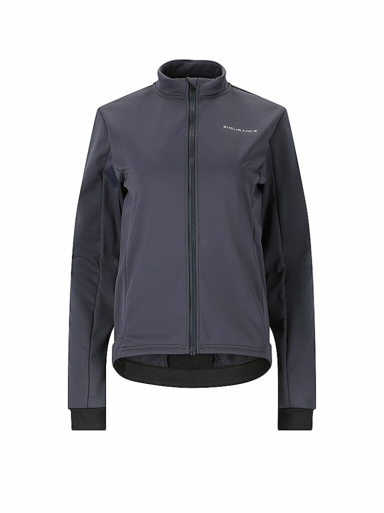 ENDURANCE Damen Winter Radjacke Titan Windblock Thermal dunkelblau | 38
