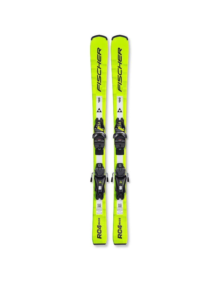 FISCHER Kinderski Set RC4 Race JR + FJ 4 GW CA gelb | 80