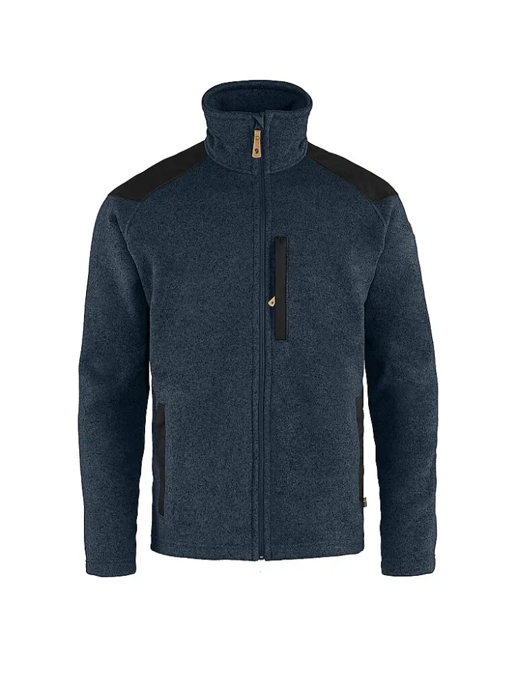 Fjällräven Buck Fleece Herren Midlayer Blau, Herren, Größe: S