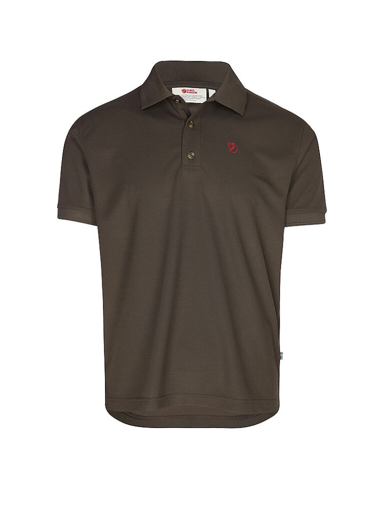 FJÄLLRÄVEN Herren Funktionspolo Crowley Pique braun | S