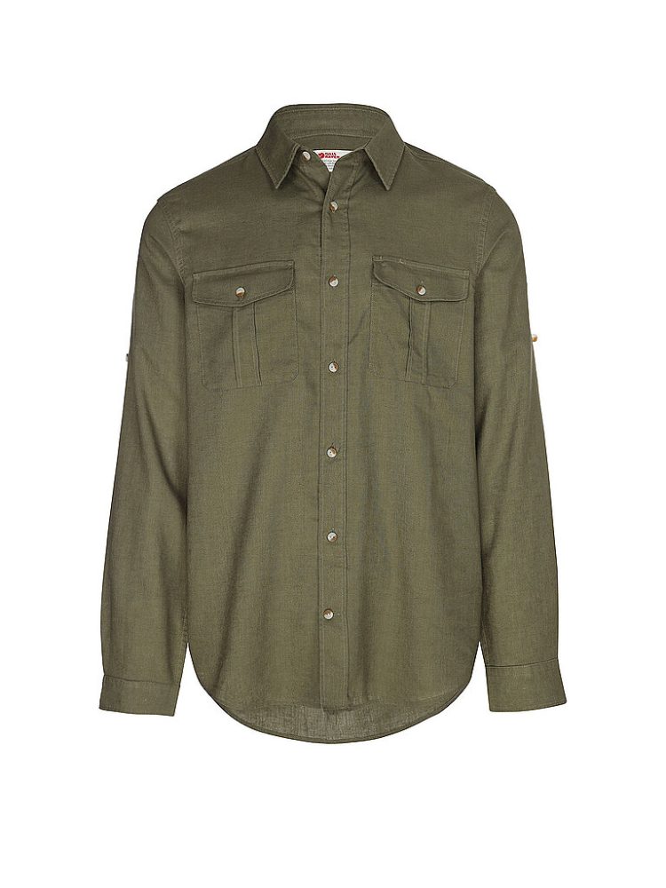 FJÄLLRÄVEN Herren Hemd Övik Travel olive | M