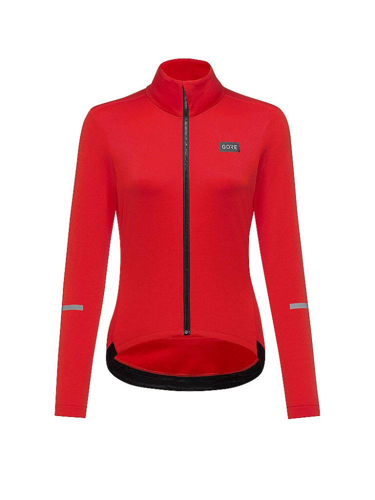 GOREWEAR Damen Radtrikot Progress Thermo rot | 38