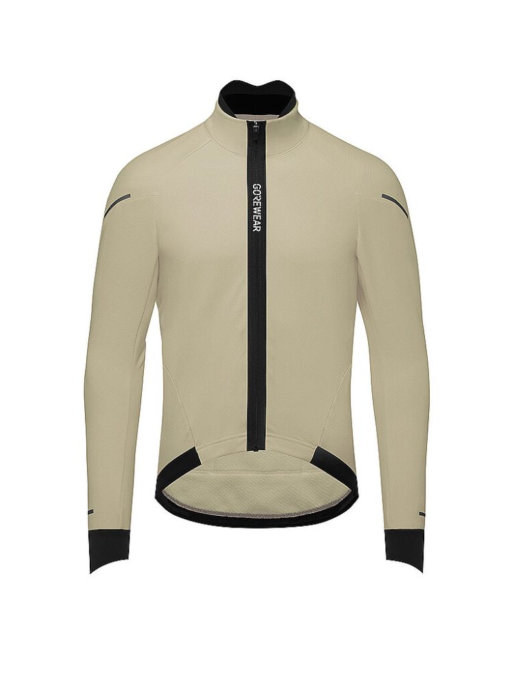 GOREWEAR Herren Rad Winterjacke Spinshirt Thermo beige | L