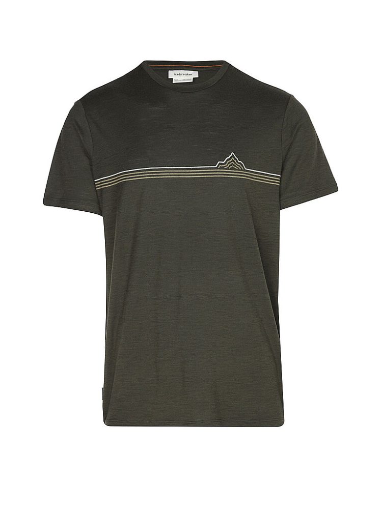 ICEBREAKER Herren Funktionsshirt Range Stripes 150 Tech Lite olive | L