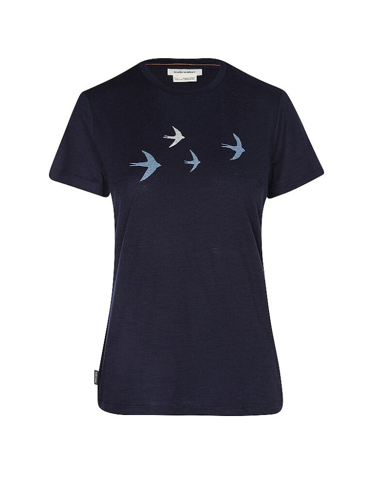 ICEBREAKER Damen Funktionsshirt 150 Tech Lite Bird dunkelblau | S