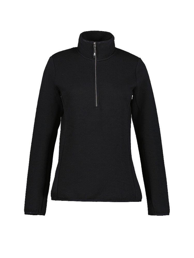 ICEPEAK Damen Unterzieh Zipshirt Evansdale schwarz | M