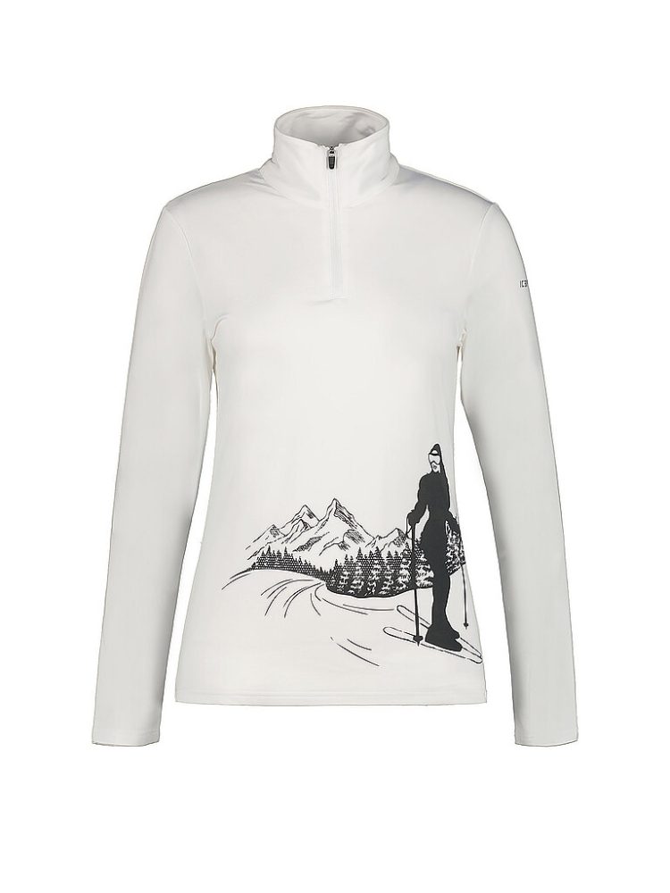 ICEPEAK Damen Unterzieh Zipshirt Ellenton weiss | XXL