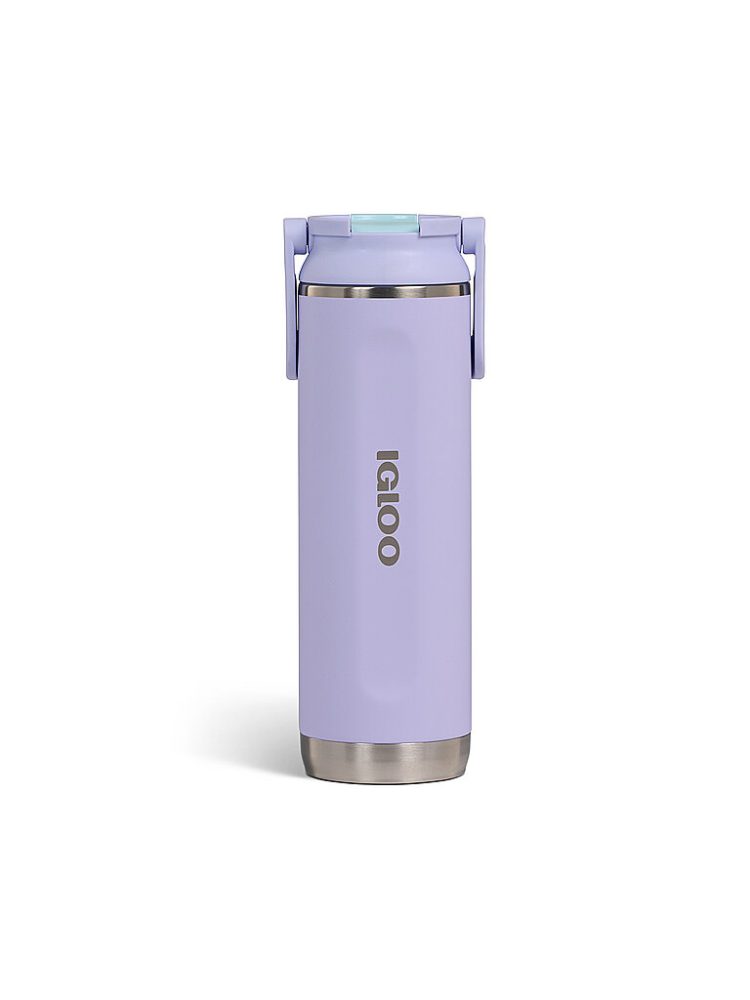 IGLOO Trinkflasche Flip 'n' Sip Tumbler isoliert 591ml lila