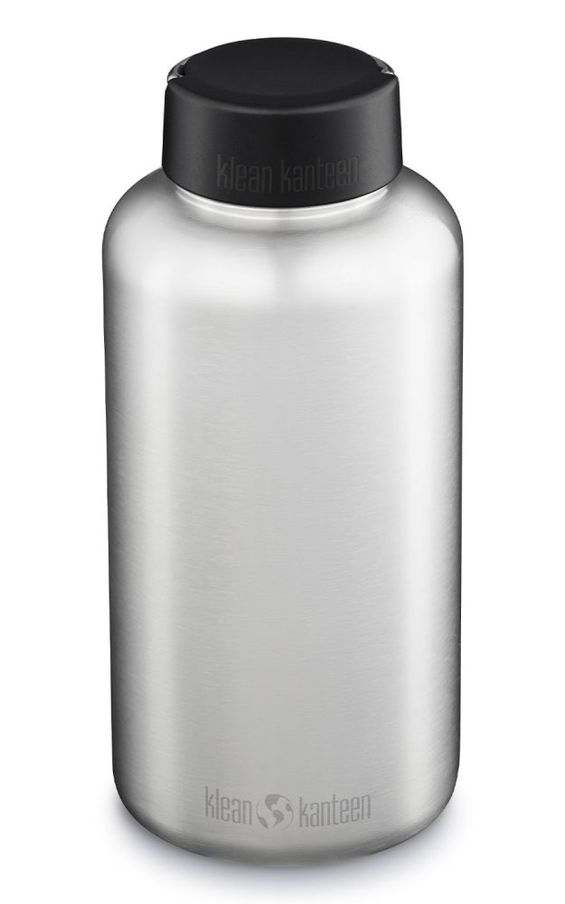 KLEAN KANTEEN Trinkflasche Edelstahl Wide Loop Cap 1182ml  silber