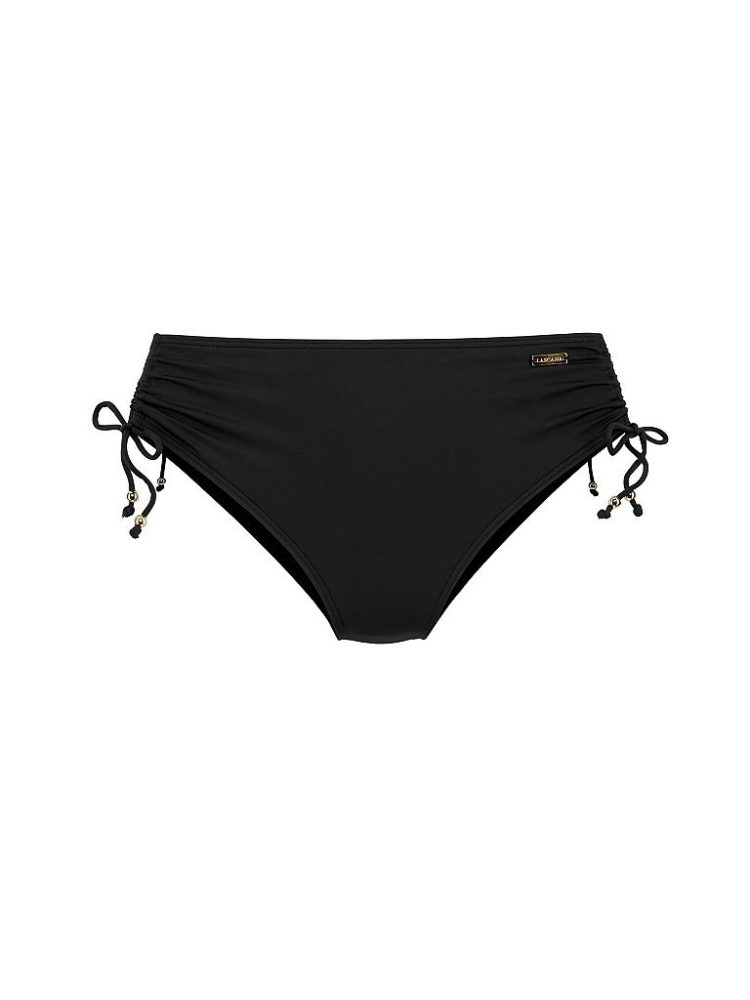 Lascana - Bikini Unterteil, Slip, für Damen, Schwarz matt, Größe 46