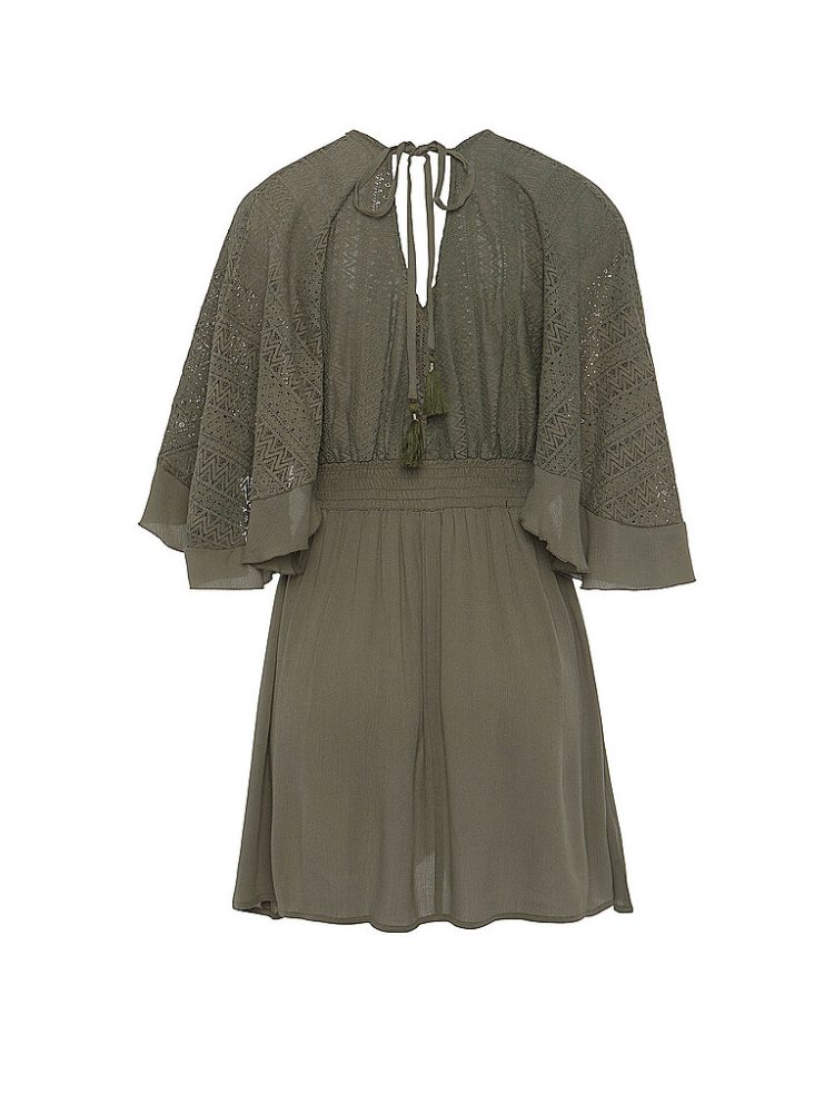 LASCANA Damen Strandkleid olive | 40