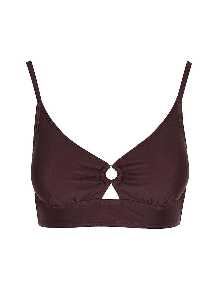 LASCANA Damen Bikinioberteil Bralette dunkelrot | 36 C/D