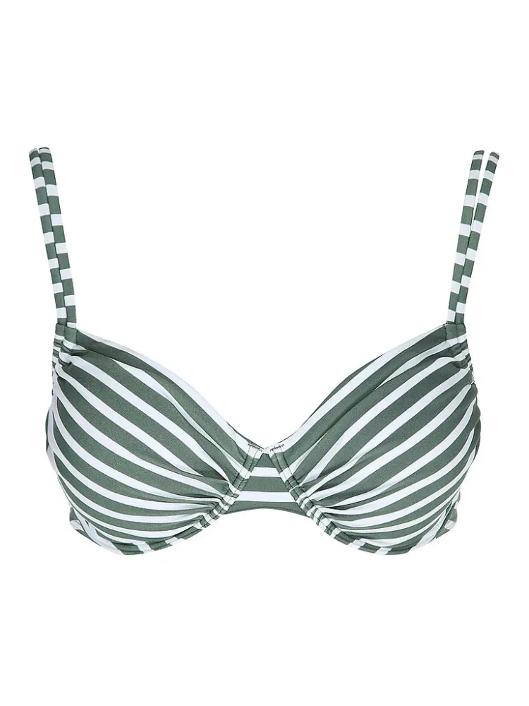 Lascana - Bikini Oberteil mit Bügel, für Damen, Grün Bedruckt, Größe 42