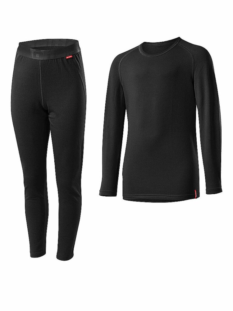 LÖFFLER Kinder Funktionsunterwäsche-Set TRANSTEX® WARM schwarz | 140