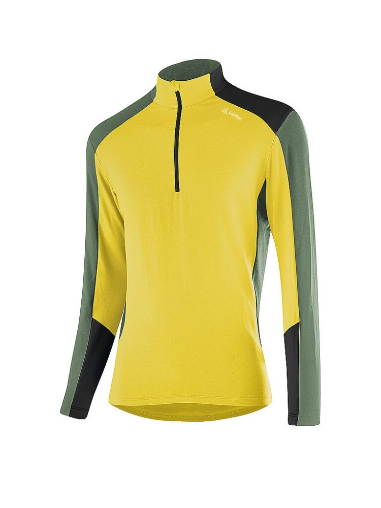LÖFFLER Herren Unterzieh Zipshirt HARLEY TRANSTEX® gelb | 50