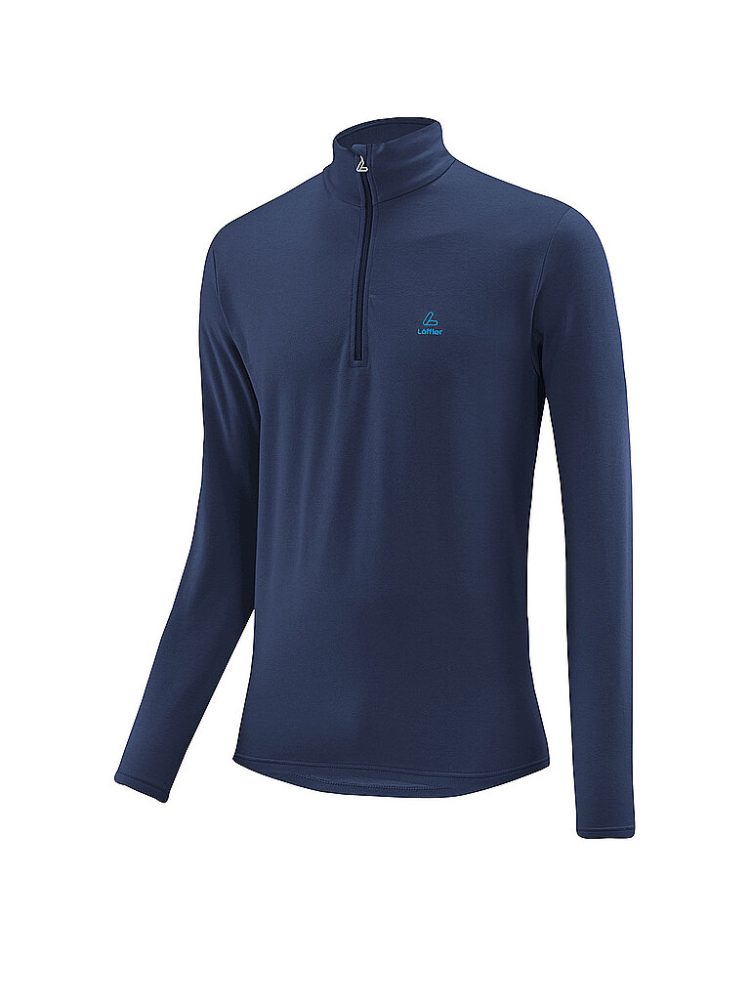 LÖFFLER Herren TRANSTEX® Pulli Basic CF dunkelblau | 54