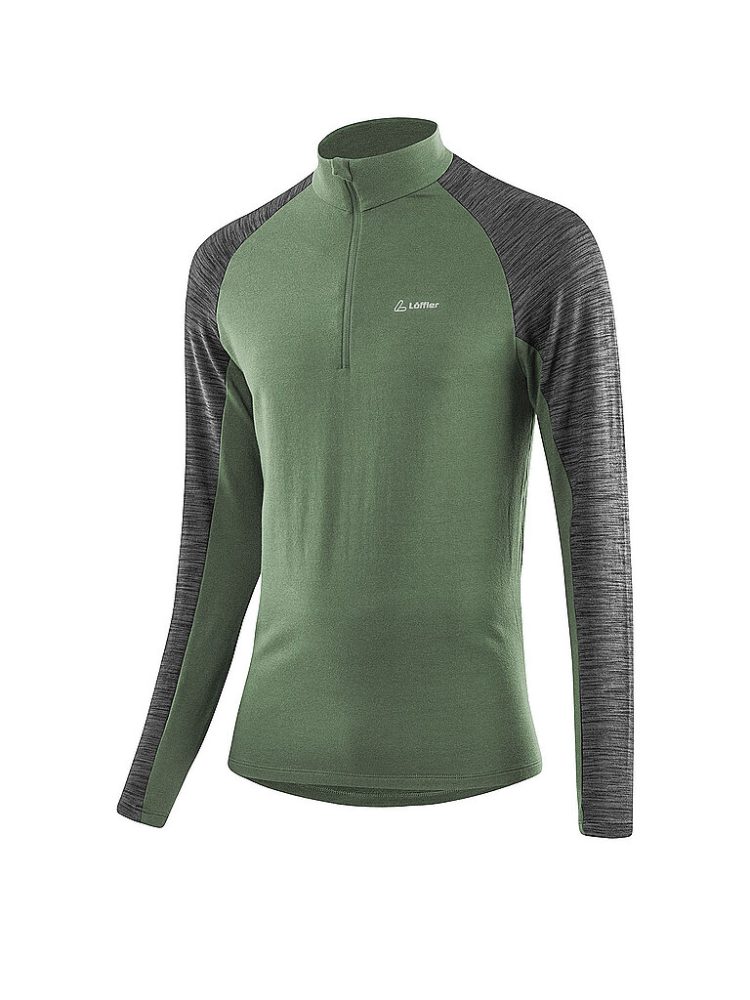 LÖFFLER Herren Unterziehshirt Midlayer Transtex olive | 54
