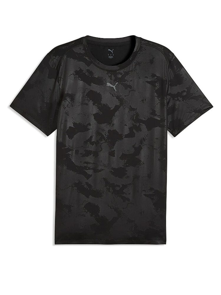 PUMA Herren Fitnessshirt Cloudspun Embossed schwarz | M