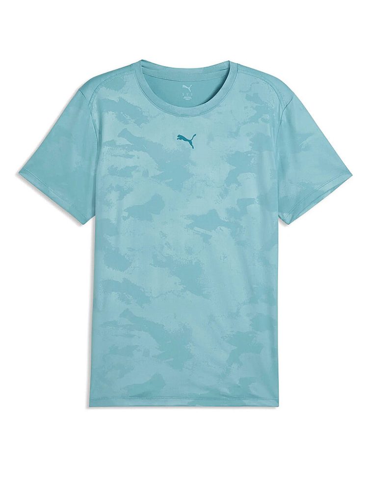 PUMA Herren Fitnessshirt Cloudspun Embossed hellblau | L