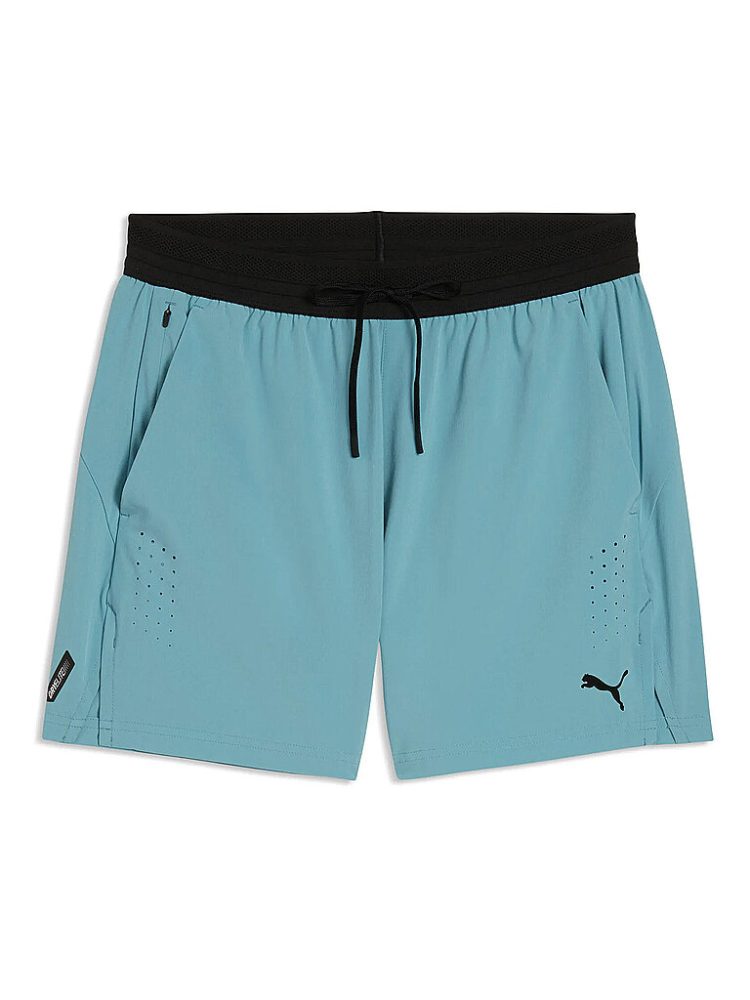 PUMA Herren Fitnessshorts PWRMODE Dryelite 5inch Woven hellblau | M
