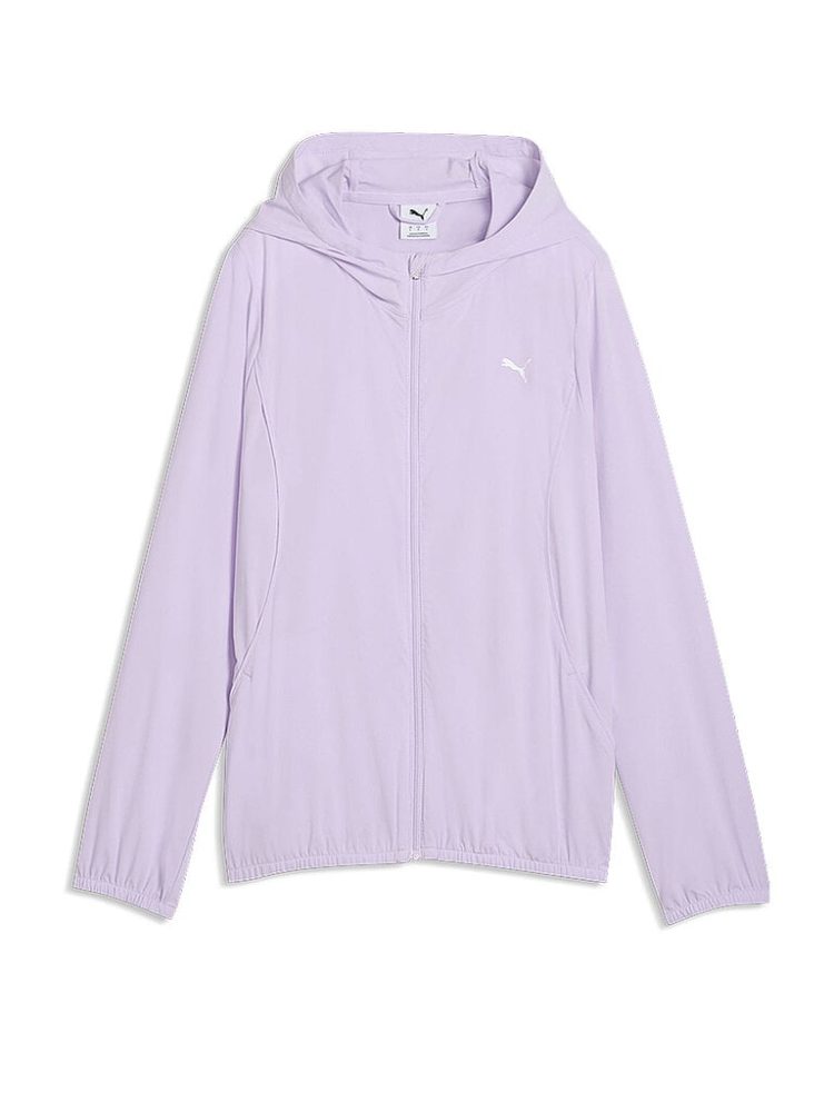 PUMA Damen Fitnessjacke Run Velocity Woven Hoodie lila | XL
