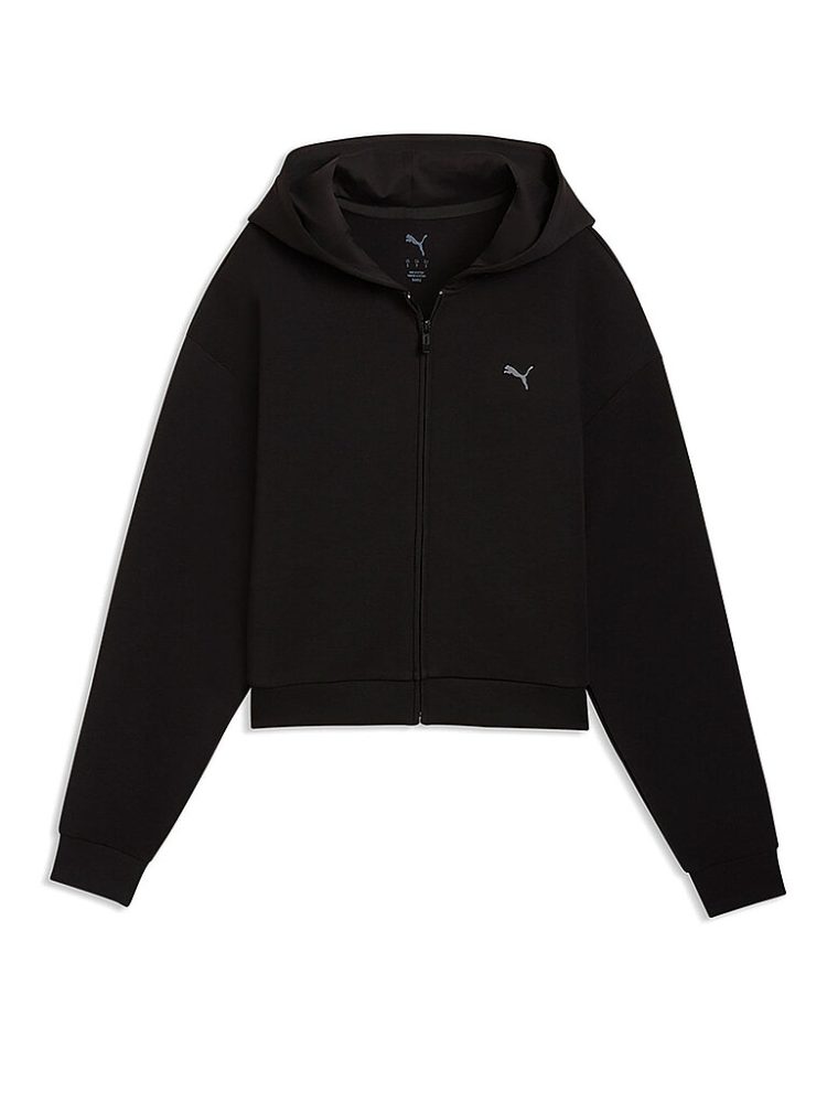 PUMA Damen Kapuzenjacke Cloudspun schwarz | XS